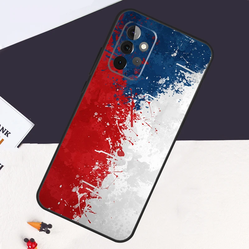 Czech Republic Flag Case For Samsung Galaxy A14 A55 A06 A05 A36 A26 A16 A54 A34 A22 A32 A52 A35 A15 A53 A13 A56 view 5