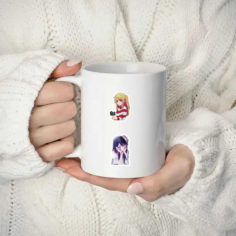 10/60 Uds. Pegatinas OSHI NO KO pegatina de animación divertida juguetes de dibujos animados para niños equipaje portátil teléfono guitarra coche bicicleta monopatín calcomanías