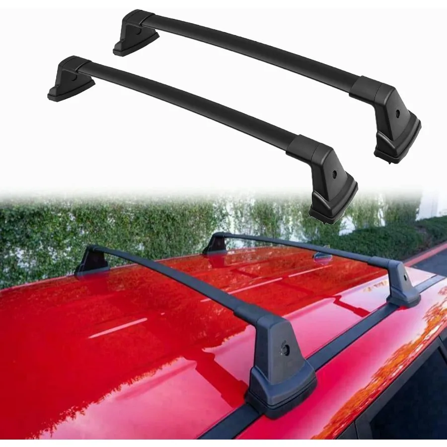 

Противоугонный багажник на крышу, поперечины для 20202025 KIA Soul, алюминиевая перекладина, багажник для багажника на крышу, сумка-переноска для каяка, каноэ B