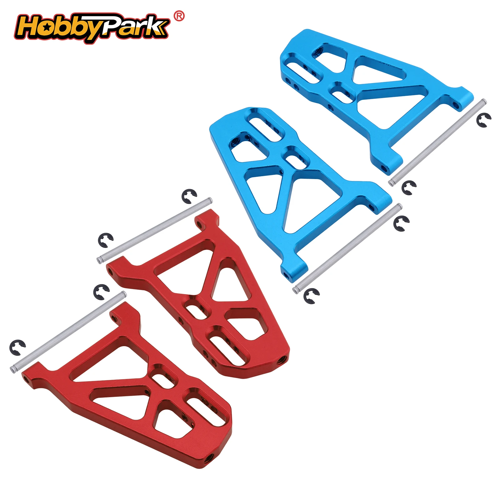 2pcs Aluminum Front Lower Suspension Arm For FS Racing 1/10 Monster Trcuk 51805 FS538 10YW, Buggy 53625, Desert Buggy FS539
