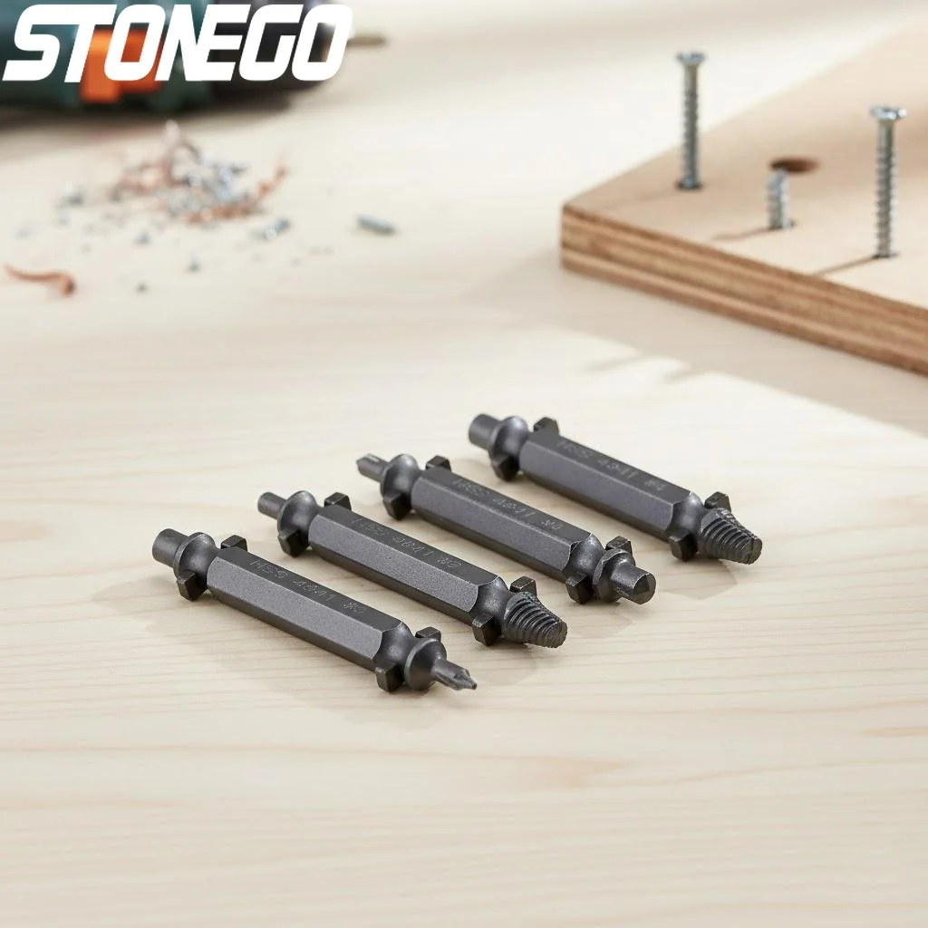 4PCS 5PCS Screwdriver Bit Repair Tool Double Headed Screw Sliding Teeth Removal Drill Accessories for Home Improvement