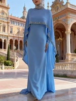 Eid femmes Robe Abaya musulman Ramadan Jalabiya robes de soirée de mariage dubaï longue Robe maroc caftan Islam robes Largos 2026 1