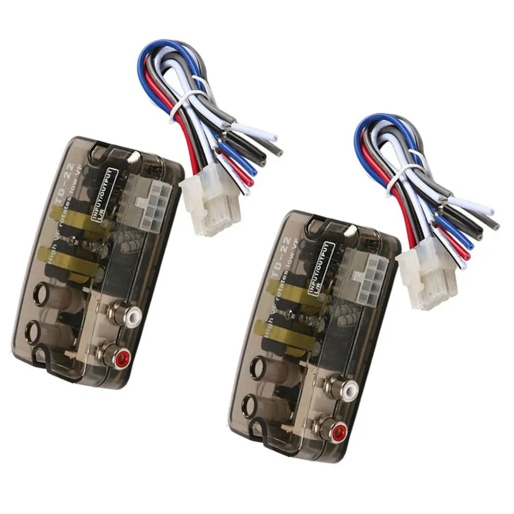 Car Audio High-to-Low Level Converter for Amplifier – Speaker Level Signal Adapter with Delay Function