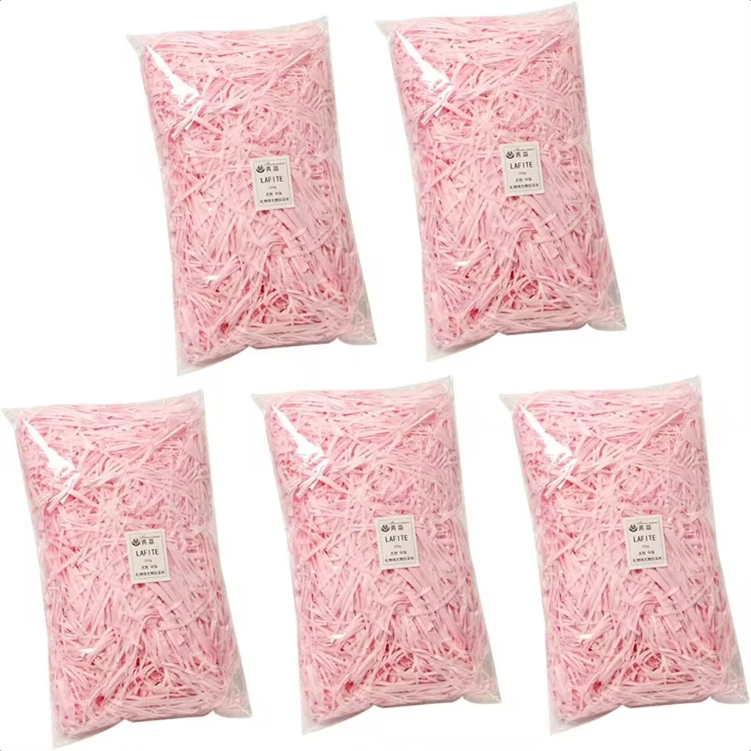 5packs*100g   Colorful Shredded Crinkle 500g Paper Raffia DIY Gift Box Filling  Tissue Party Gift Packaging Filler Decor