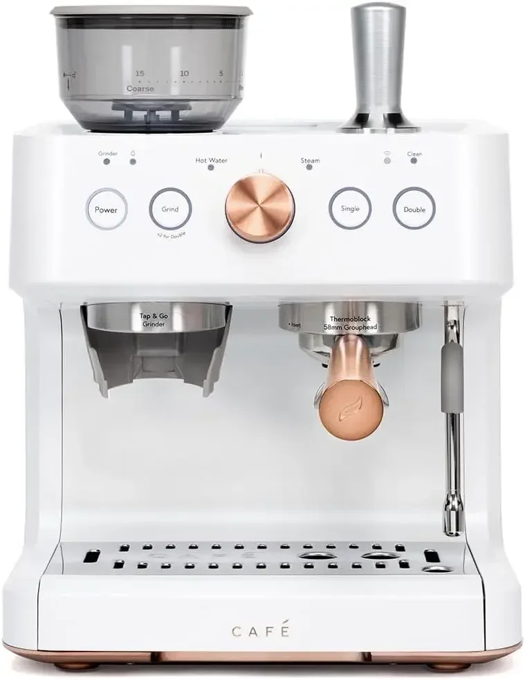 Café Bellissimo Semi Automatic Espresso Machine + Milk Frother | WiFi Connected, Smart Home Kitchen Essentials