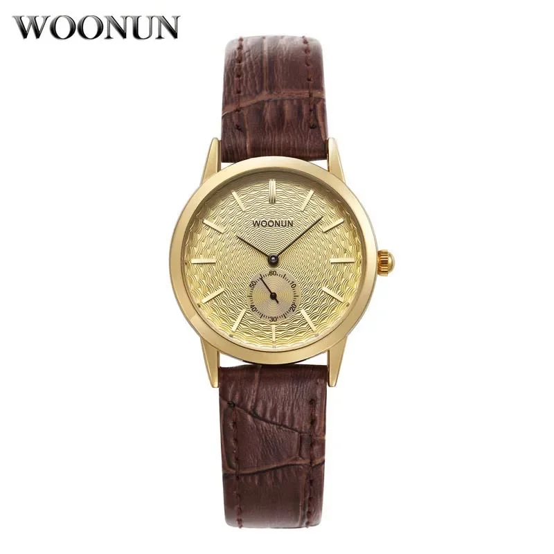 Woman Quartz Watch Woonun 2020 Custom Logo Women Watches Fashion Exquisite Small Watches Female Wristwatch Small Second Watches