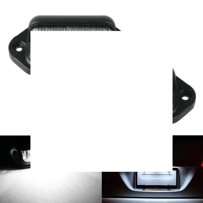 

2PCS 6 LED Car License Number Plate Light For SUV Truck Trailer Van Tag Step Lamp White Bulbs Car Products License Plate Lights
