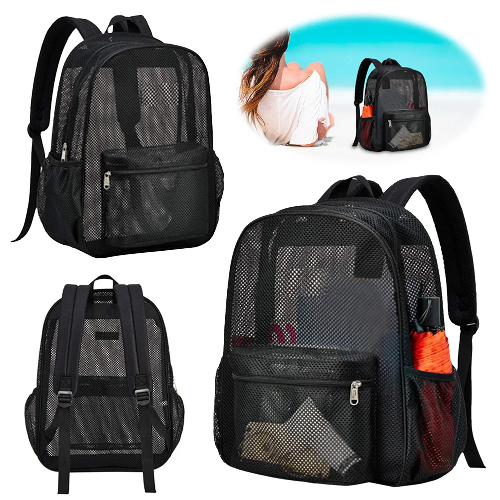 

Mesh Backpack College Student Backpack with Adjustable Straps Diving Backpack Fitness Training Bag for Outdoor Sports