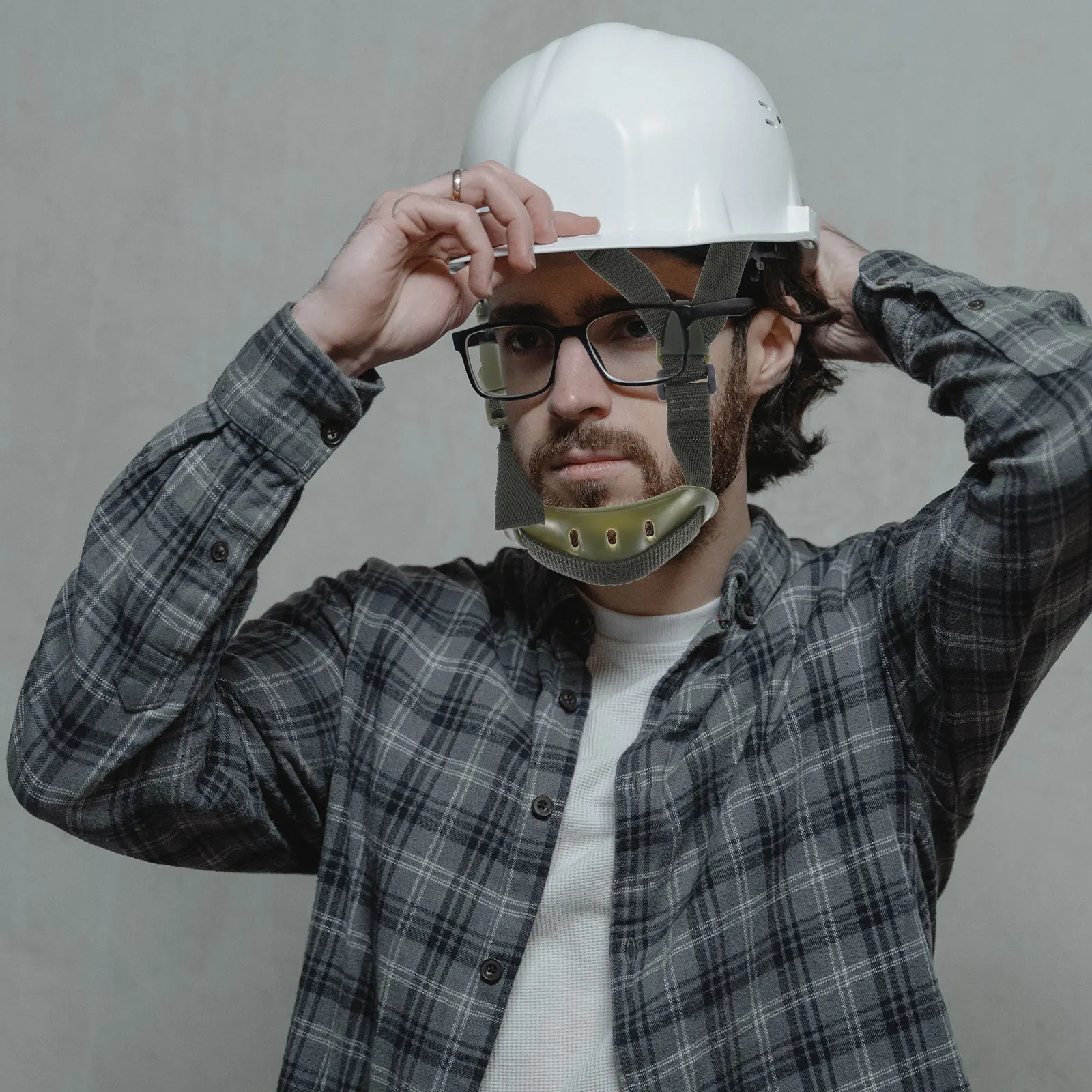 

2Pcs Chin Strap Lightweight Adjustable Replacement Belt Hard Hat Construction Plastic SafetyHelmet Accessories LaborProtection