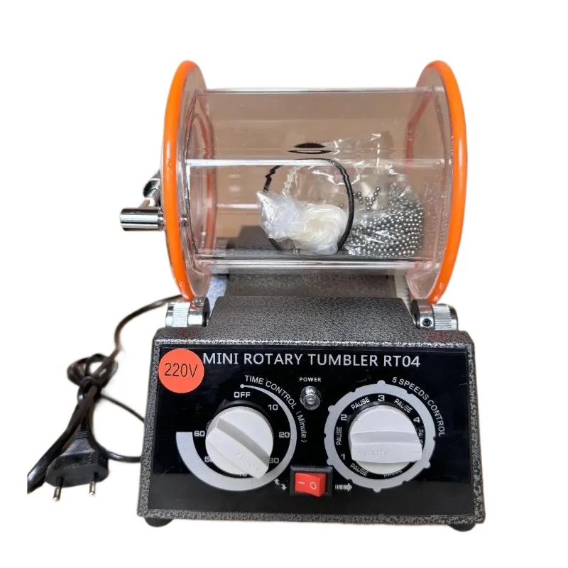 Rotary Tumbler Cylinder Roller Jewelry Polisher Polishing Roll Barrel Capacity 3 kg Rotary Drum bucket Polishing Machine