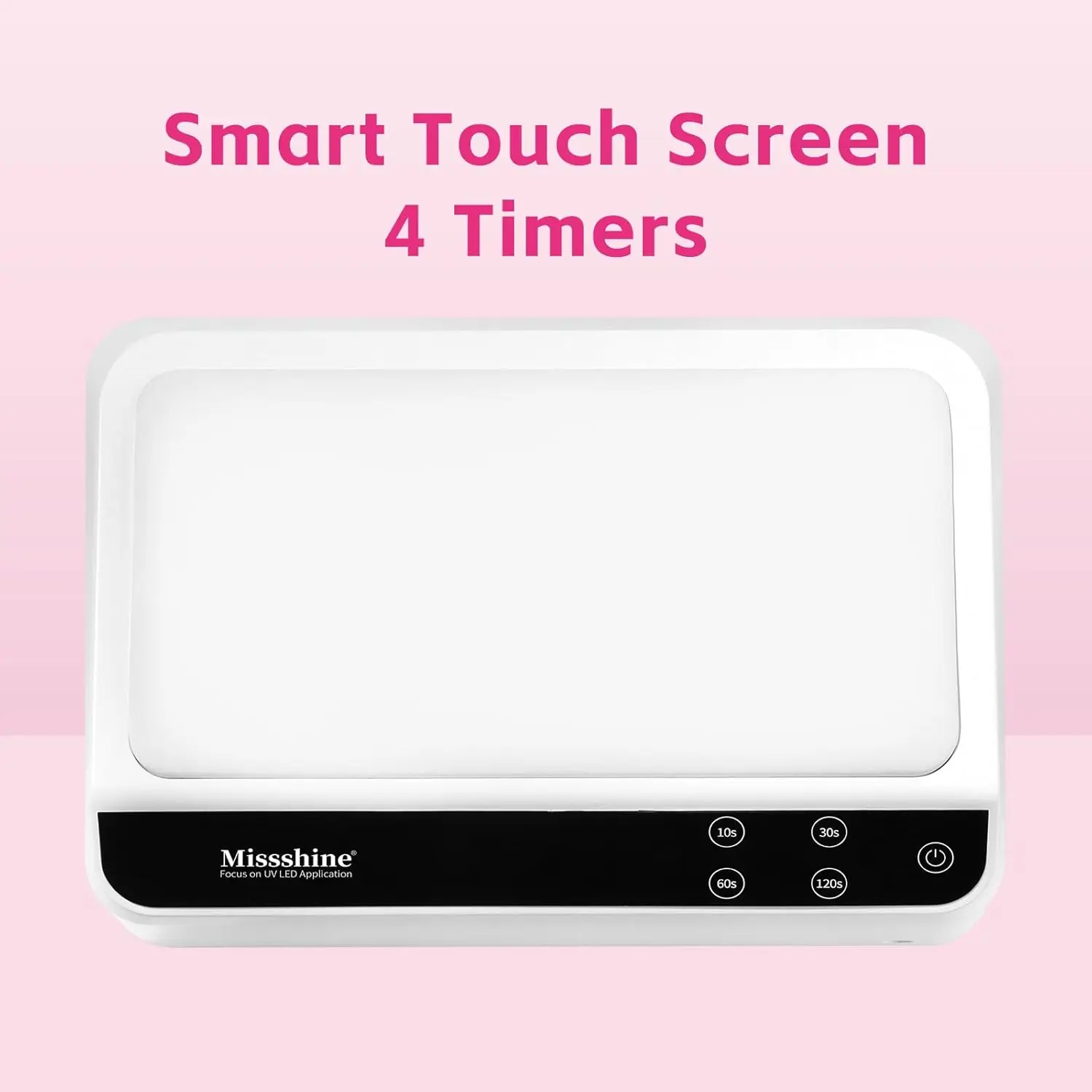 مصباح أظافر بالأشعة فوق البنفسجية بقدرة 72 وات، مصباح أظافر جل بمساحة كبيرة مع شاشة تعمل باللمس، وسادة مائلة ومنفذ USB