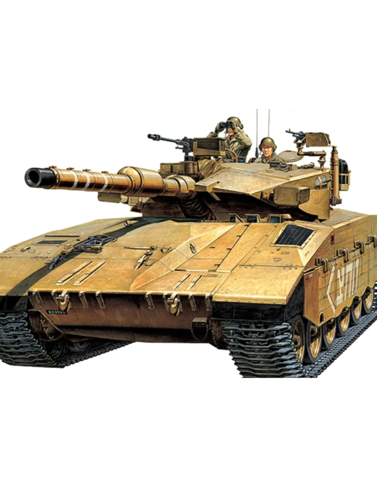 Kit de modelo de tanque ensamblado de la Academia, tanque de batalla principal Mk III 13267, Merkava israelí 1/35