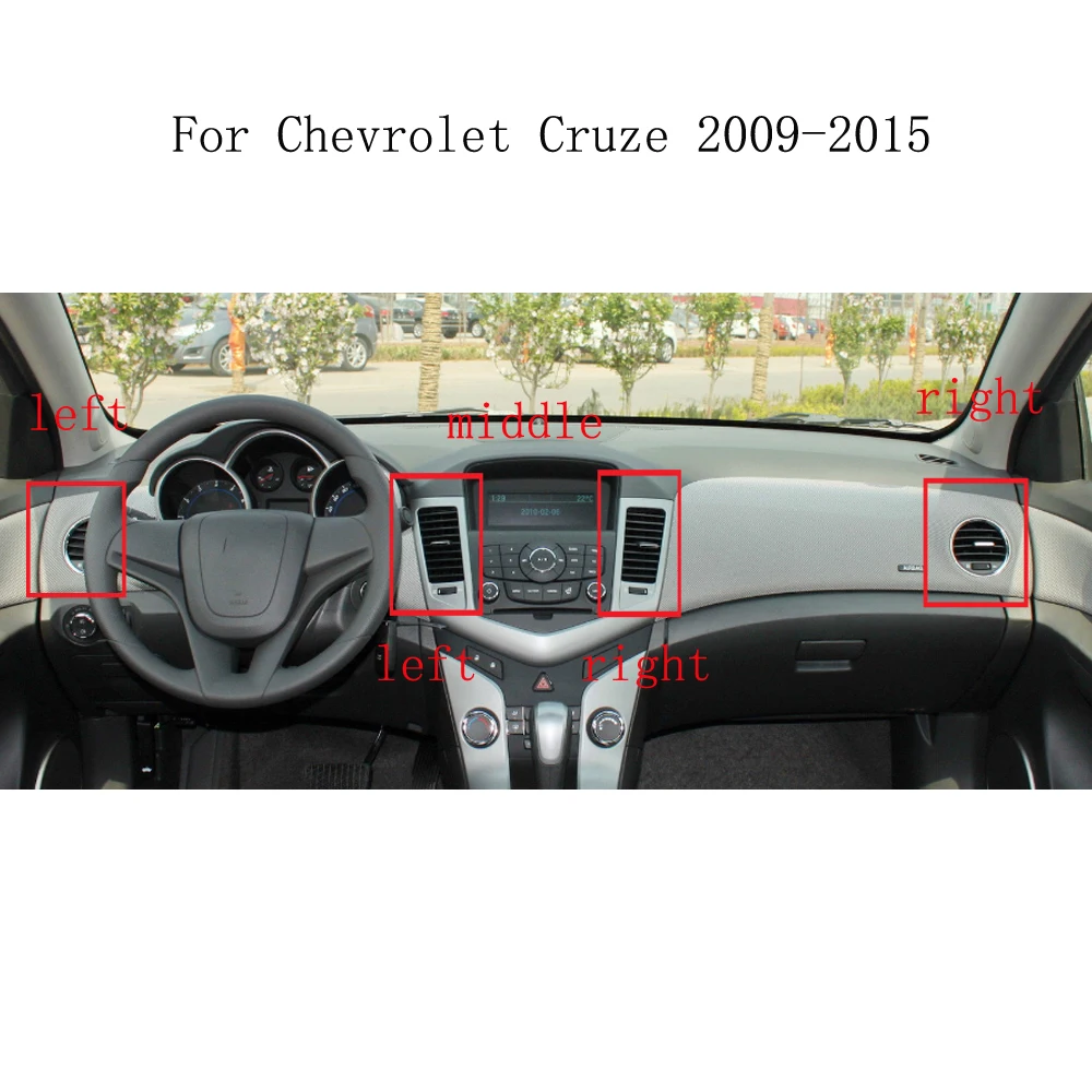 

Оригинальные аксессуары HAOCHEN 1/2 шт. для Chevrolet Cruze 2009-2015, вентиляционные отверстия для приборной панели кондиционера