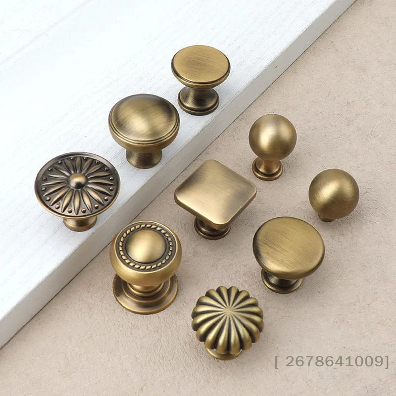 ⚑ Messing-Möbelgriffe im Französischen Vintage-Design, Hochwertige Schrankknöpfe und Schubladengriffe
