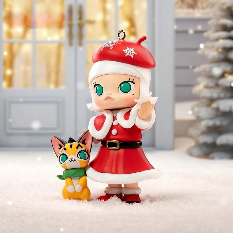 Genuine Molly Christmas Castle Miracle Series Blind Box Toys Surprise Cute Action Figure Desktop Model Girls Gift Collection