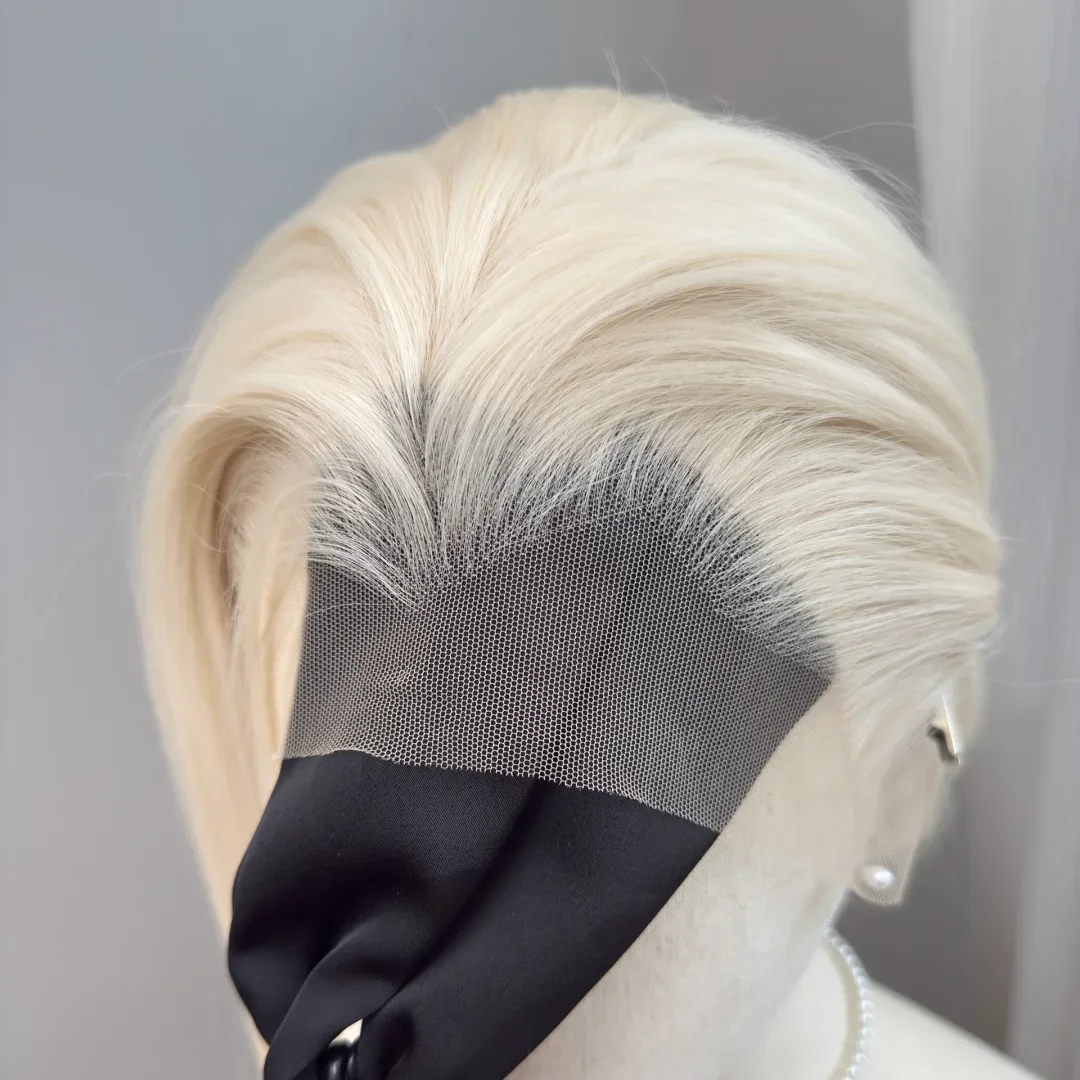 BeiBei Witte Kant Voor Pruiken voor Vrouwen Lange Rechte 13*4 Hoge Temperatuur Vezels Natuur Uitziende Cosplay Pruik Synthetische kant Pruiken