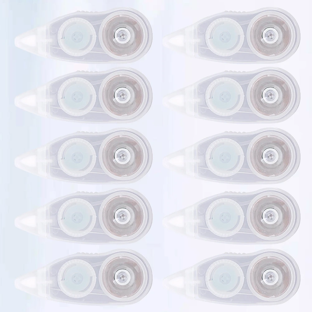 10 قطعة شريط تصحيح الأسطوانة نوع الشريط الأبيض التجفيف الفوري إعادة الكتابة السلس لأشرطة تصحيح القرطاسية المكتبية المدرسية