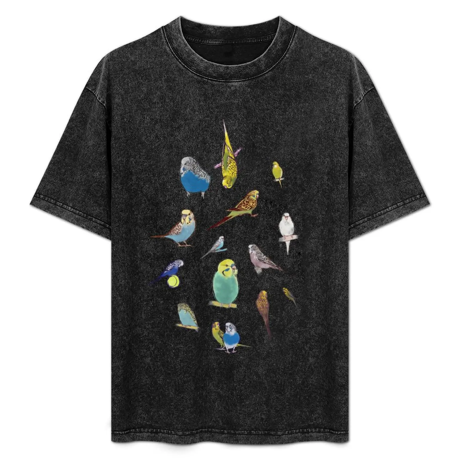 

Budgies T-Shirt blue archive vintage anime shirt t shirt men