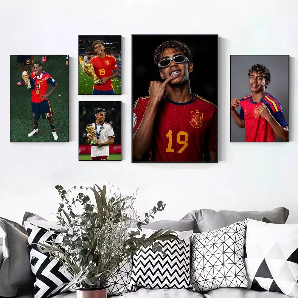 L-Lamine Y-Yamal 2026 World Champion Peelable Self-adhesive Poster Stickers Are Suitable For Frameless Wall Decoration In A Room