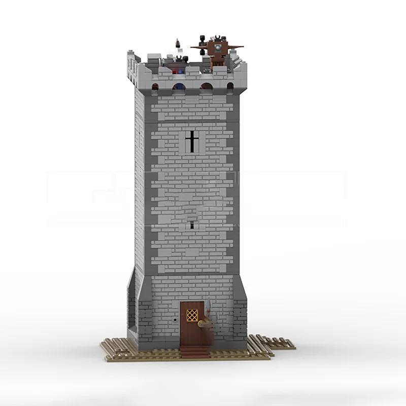 Middeleeuws Kasteel Model Moc Bouwstenen Modulaire Middeleeuwse Toren Model Technologie Blokken Kerst DIY Speelgoed Bouw Geschenken