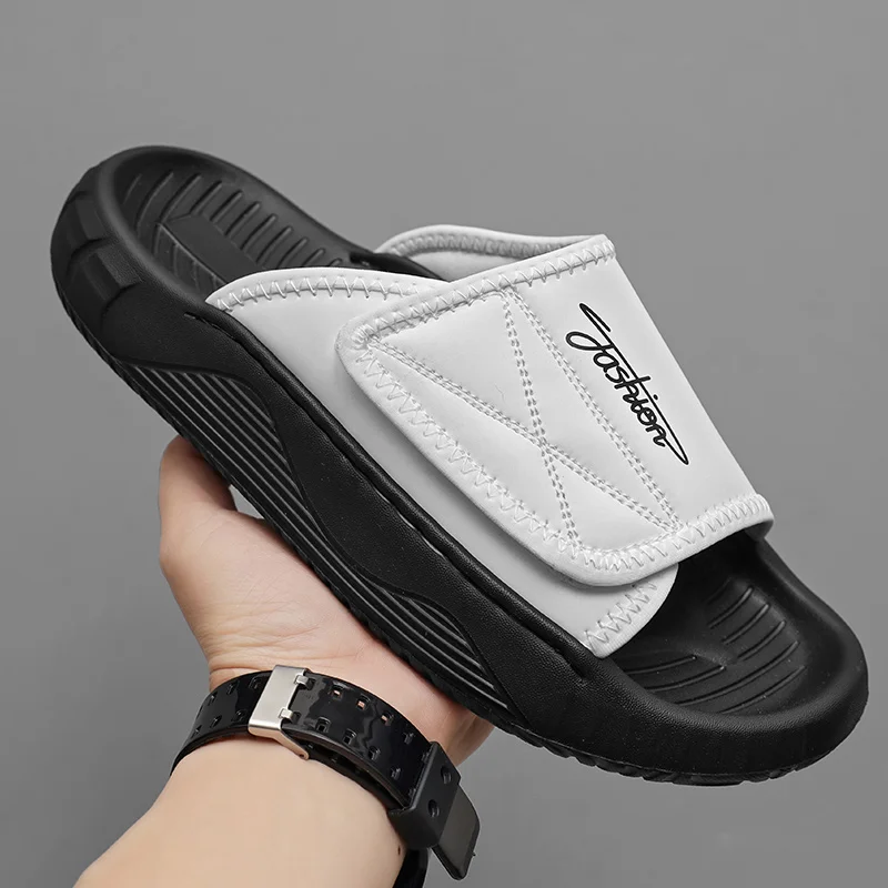 2026 Autumn Mens Casual Shoe Comfortable and Fashionable Slippers Footwear Youth Solid Colour Sports Man Trendy Anti Slip Sandal
