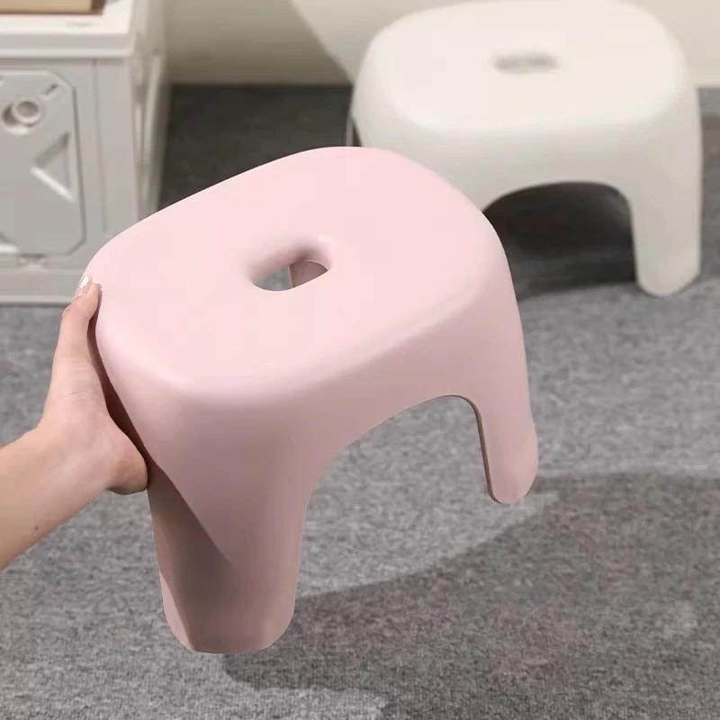

LTT bathroom stool household transparent plastic small stool multi-functional shoe changing stool