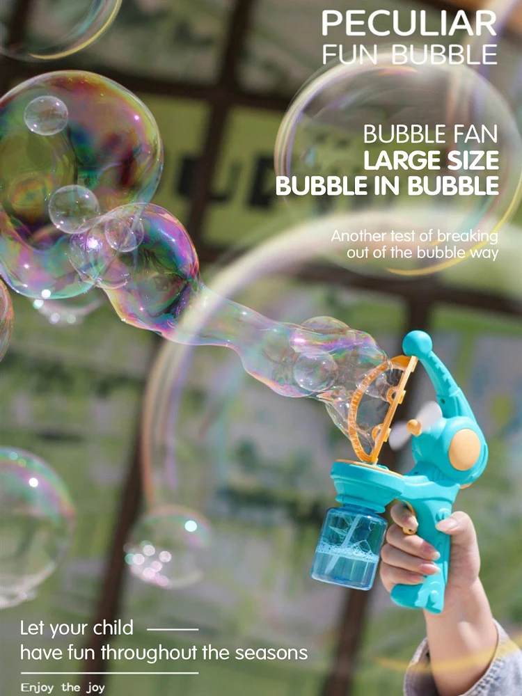 Jouet de jeu de fête en plein air, pistolet à bulles automatique, Machine d'été pour enfants, cadeaux Surprise d'anniversaire pour parc aquatique