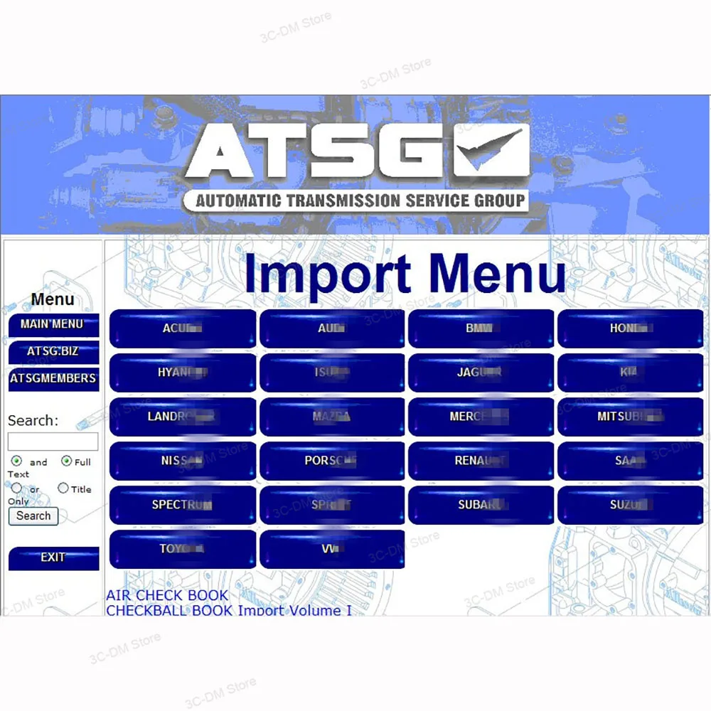 Newest 2017 ATSG software Auto Diagnostic ATSG Software transmission repair manuals ATSG gearbox repair information Automatic