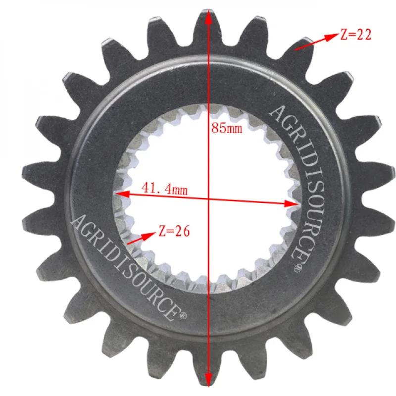 Cheap：Hot sale For Foton Lovol Agricultural Farm tractor Spare Parts TB604.372 T-03II drive gear