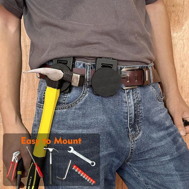 Magnetic Tool Belt Clip,Non-Slip Magnet Tool Holder For Belt,Magnetic Clip Tool Belt Accessories For Hammer Screwdriver