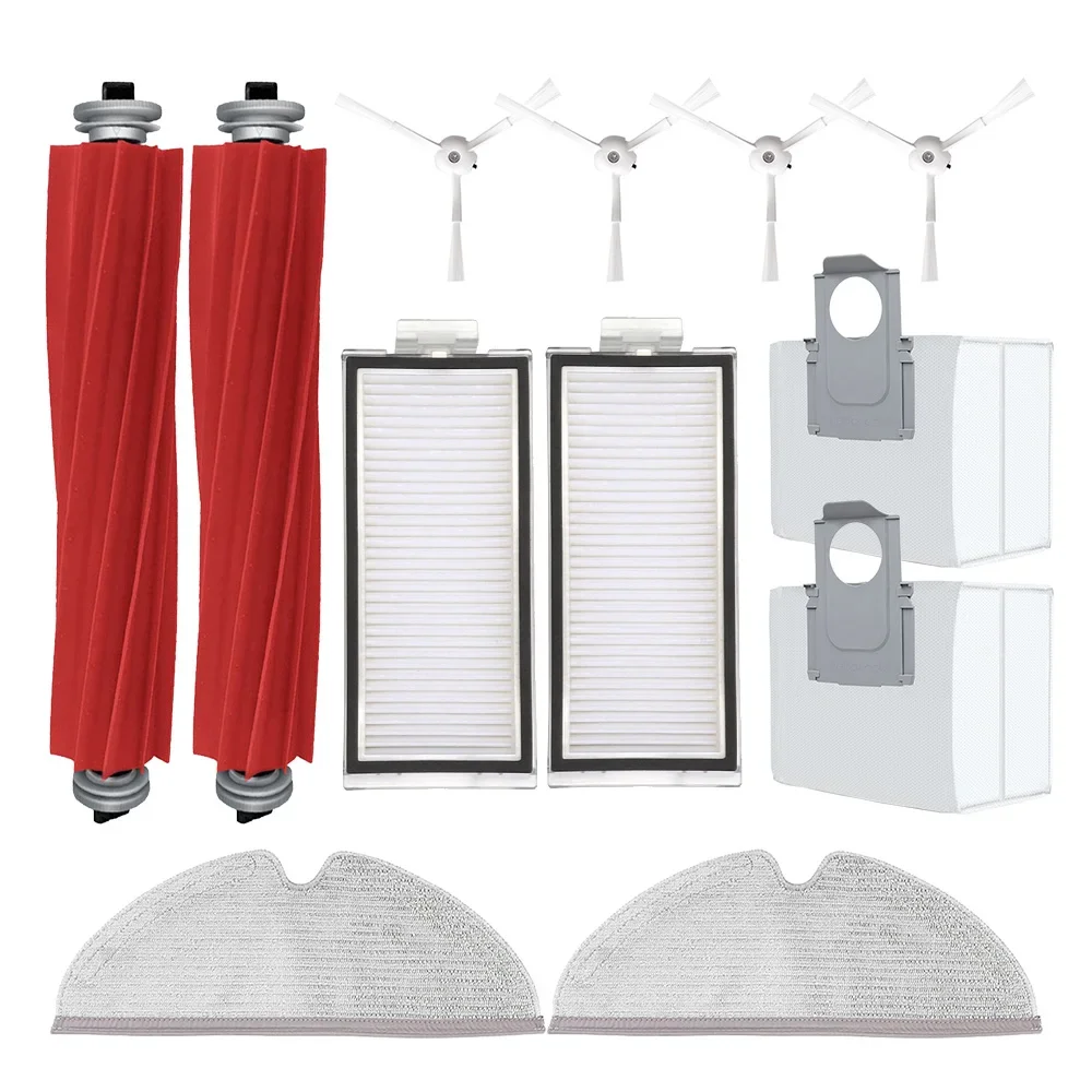 진공 청소기용 필터 메인 브러시 사이드 브러시, Roborock Q7 Max + T8 Q7 Plus, 래그 지지 플레이트 브래킷, 카드 보드