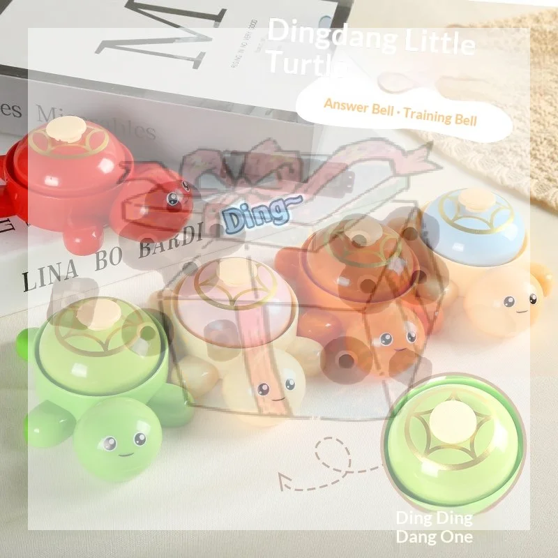 Cute Turtle Themed Call Bells Press Answer Bell Mini Hand Call Bell Cute Desktop Toy Reward Game Bell For Home Restaurant Party