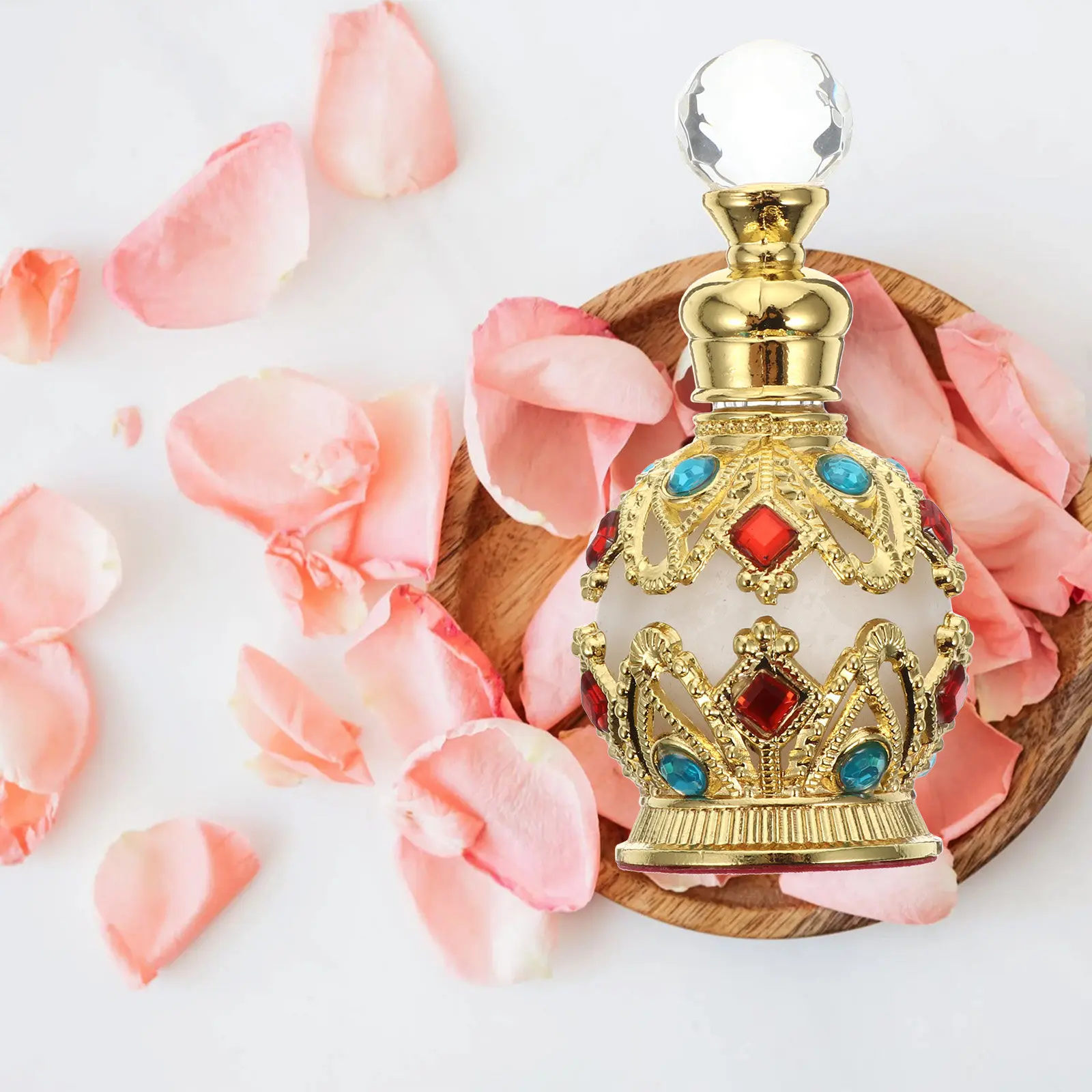 

Флакон для духов 15 мл: стеклянный диспенсер в ретро-стиле для дома, ванной комнаты, туалетного столика