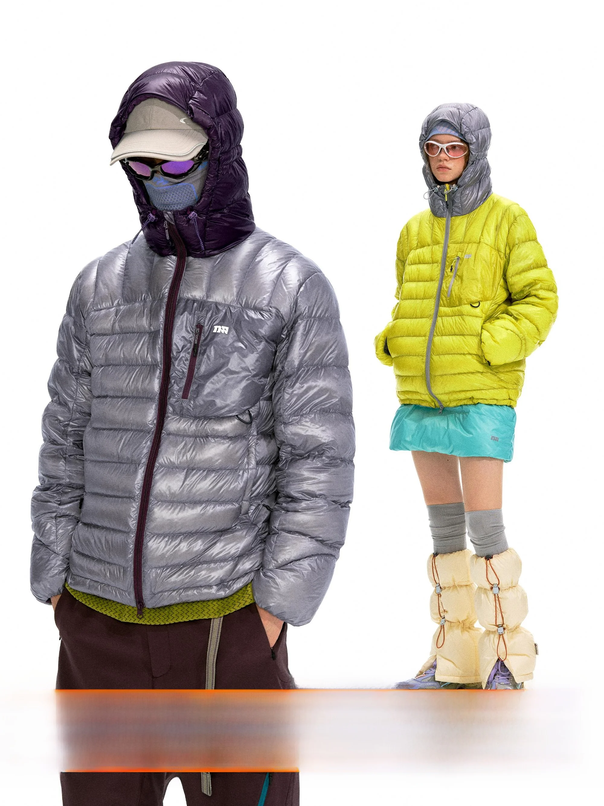 Nome Outdoor 800 Fill Power 90 White Du down Vest Contrast Color 3L No-ell down Jaet Removable Inner Vest Warmth