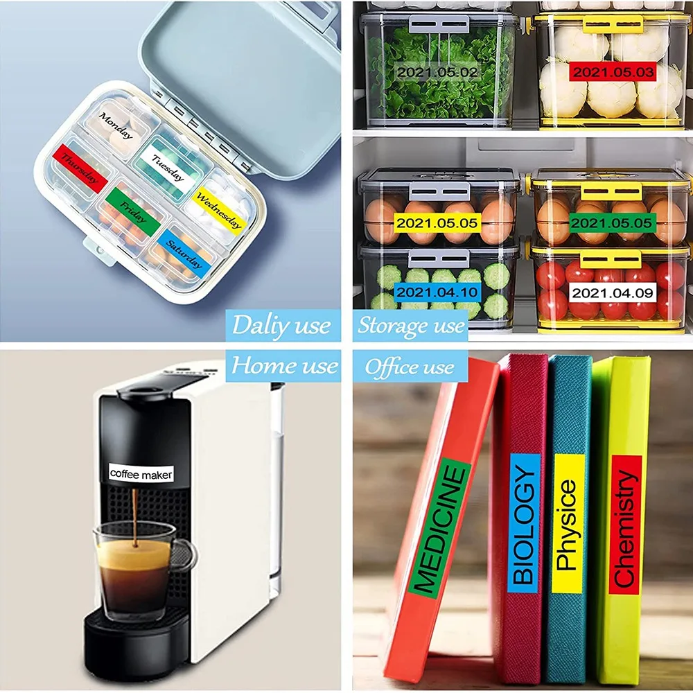 6 шт./упаковка, сменные этикетки для Dymo LetraTag