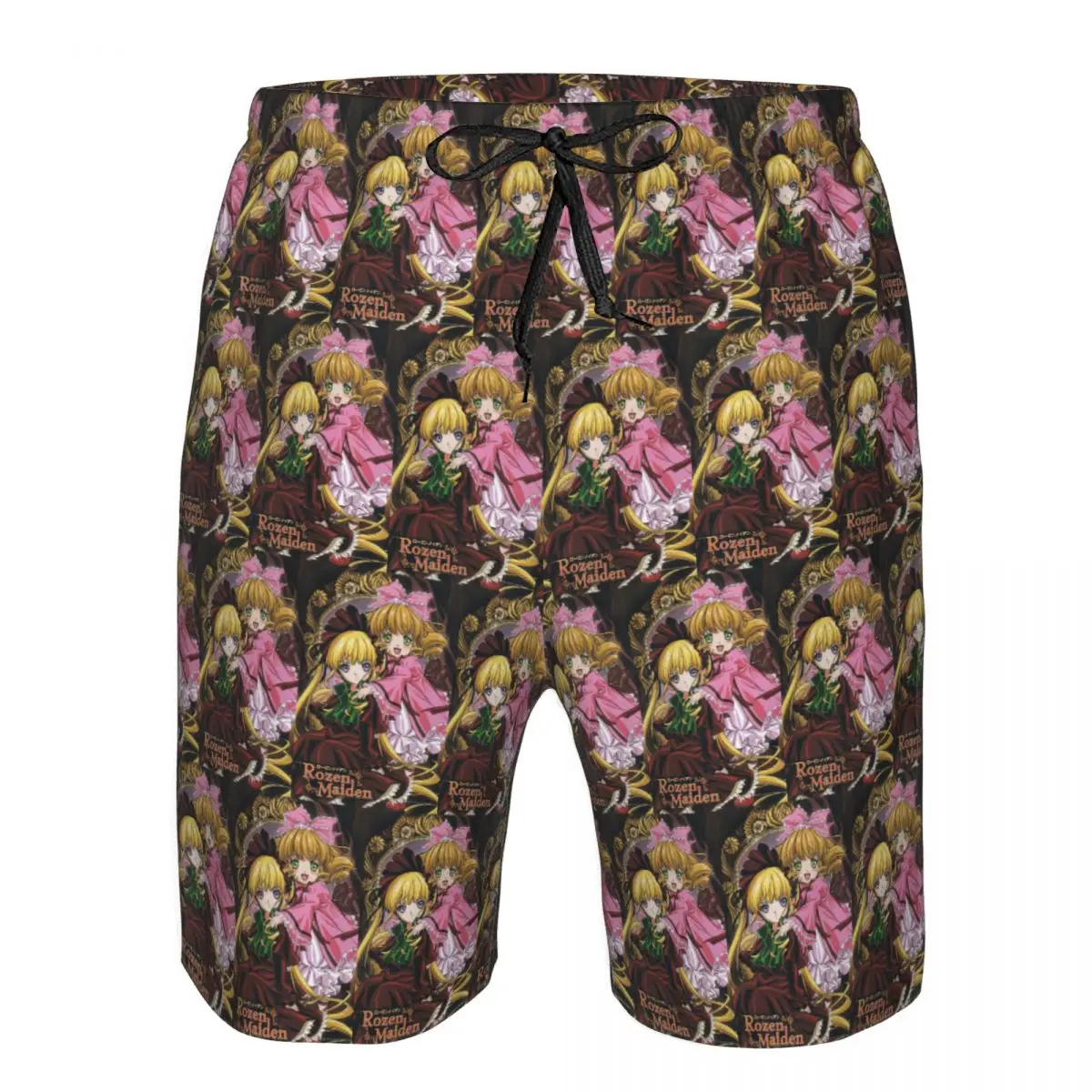 Romantic Anime Rozen Maiden Wantage Trunks Beach Board Shorts Casual Quick Dry Swim Summer Men Pants