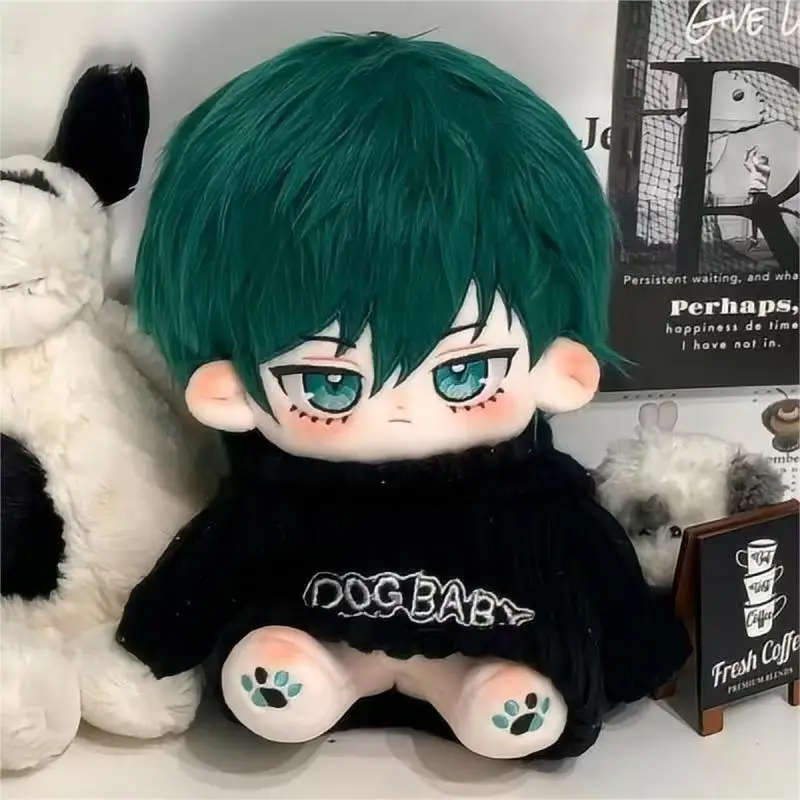 Rin Itoshi 20cm Stuffed Cotton Doll Animation Peripheral COS Blue Lock Cartoon Dressing-up Plush Puppet Kids Adults Gift Toys