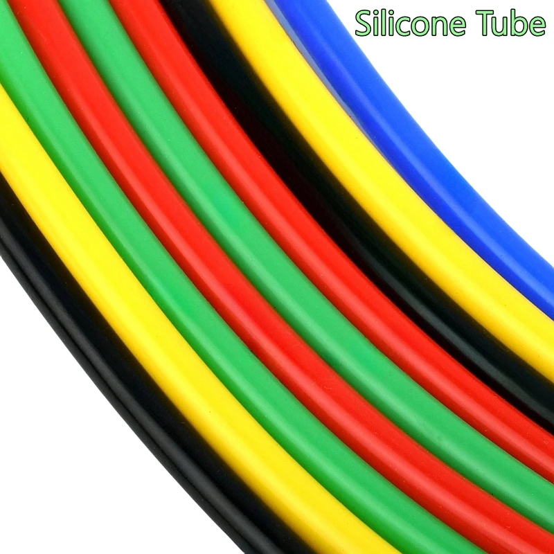 

1/5 Meters I.D 12mm O.D 16mm Colorful Silicone Tube Nontoxic Rubber Water Pipe Food Grade Tasteless Drink Pipe Water Connector