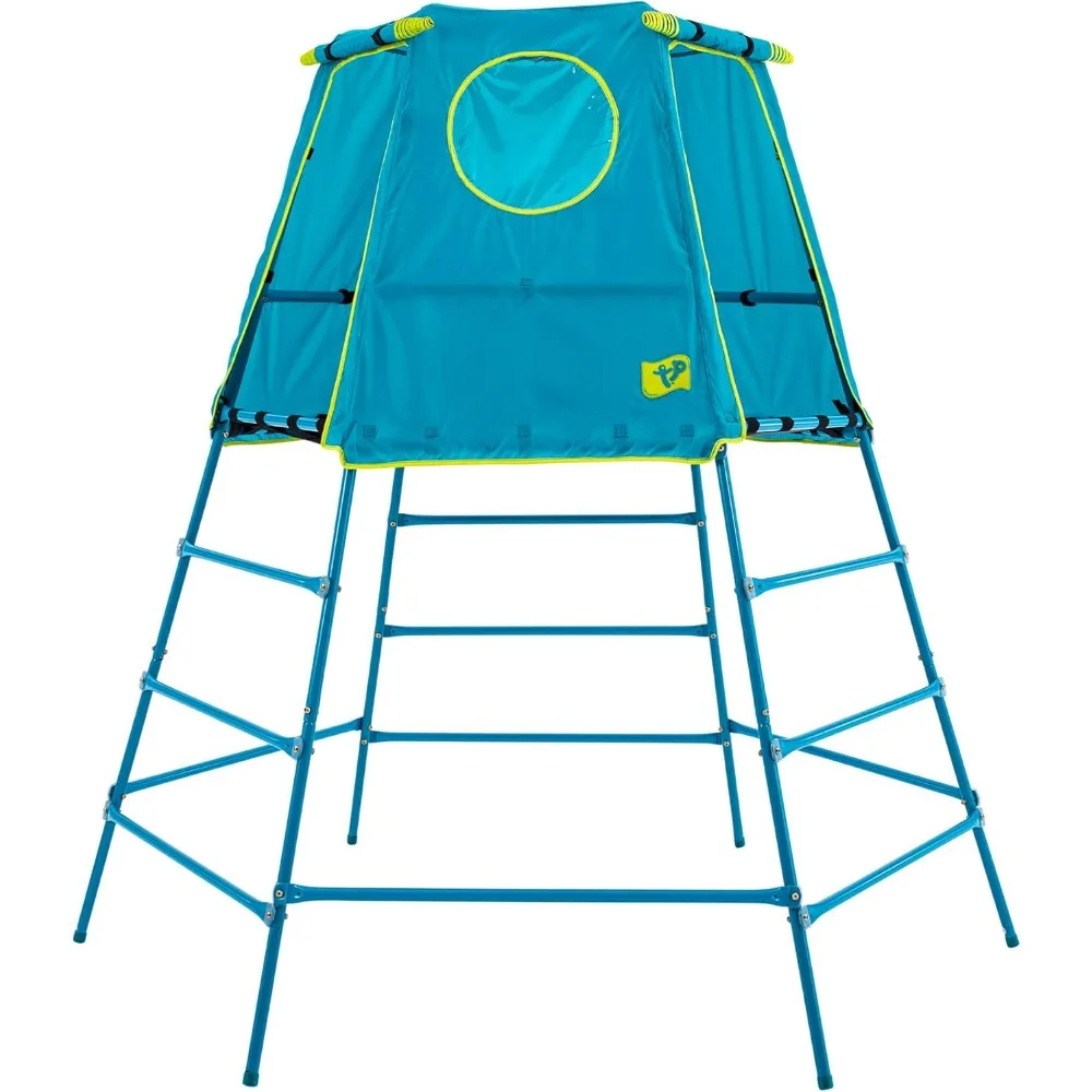 

Toys Explorer 2 Climbing Set Jungle Gym with Platform and Tent, Blue, 850