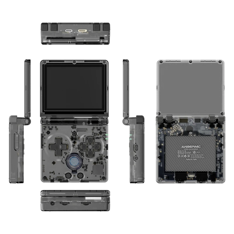 

A22R-Handheld Game Console For AMPOWN RG35XXSP Retro PSP Game Console Folding Flip Cover Wireless Game Console