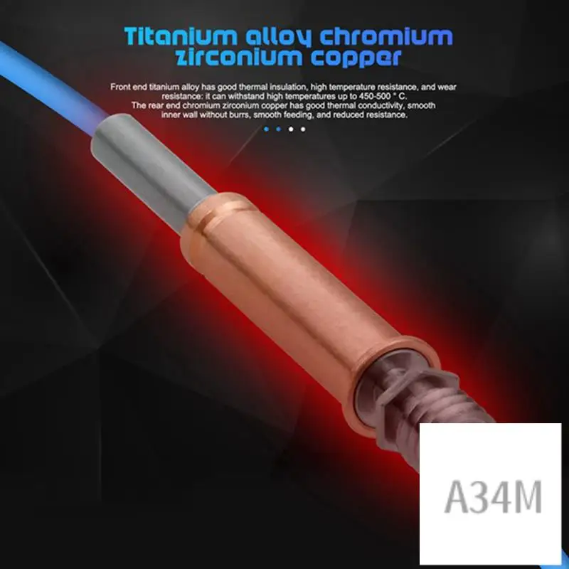 

A34M-4 шт., биметаллическое теплоразрывное обновление горла для Anycubic Kobra 3, горлы для Kobra 3 Hotend, аксессуары для 3D-принтеров