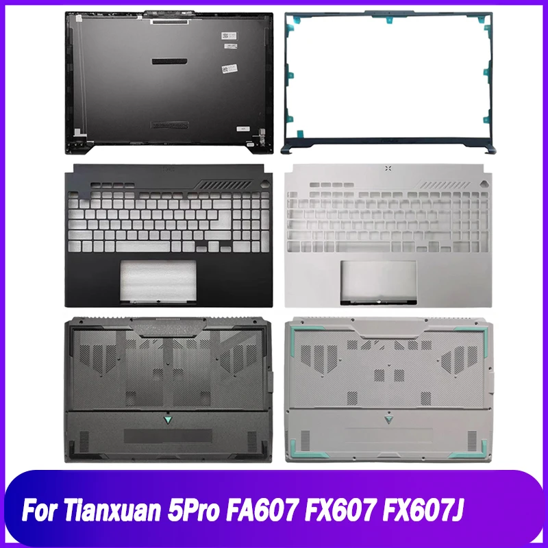 Nueva tapa trasera para For Asus Tianxuan 5Pro FA607 FX607 FX607J cubierta trasera LCD para portátil bisel frontal reposamanos cubierta inferior superior negro