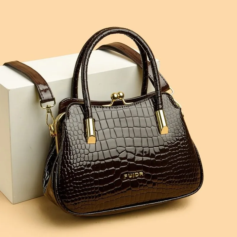 

Simple Casual Vintage Shoulder Bag Ladies High End Leather Fashion Trendy Designer Paris Style Handbag