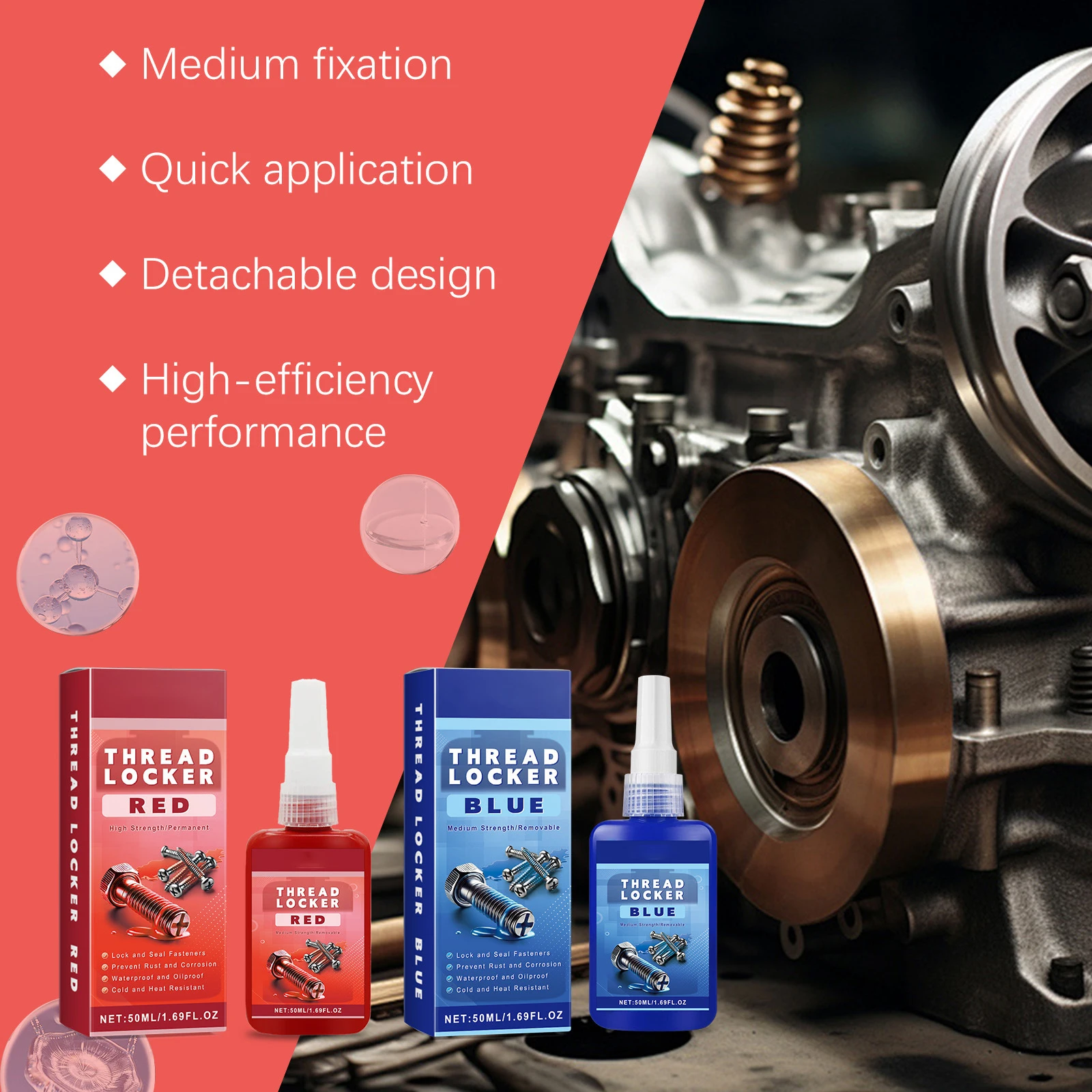 50/10Ml Thread Lock… - image