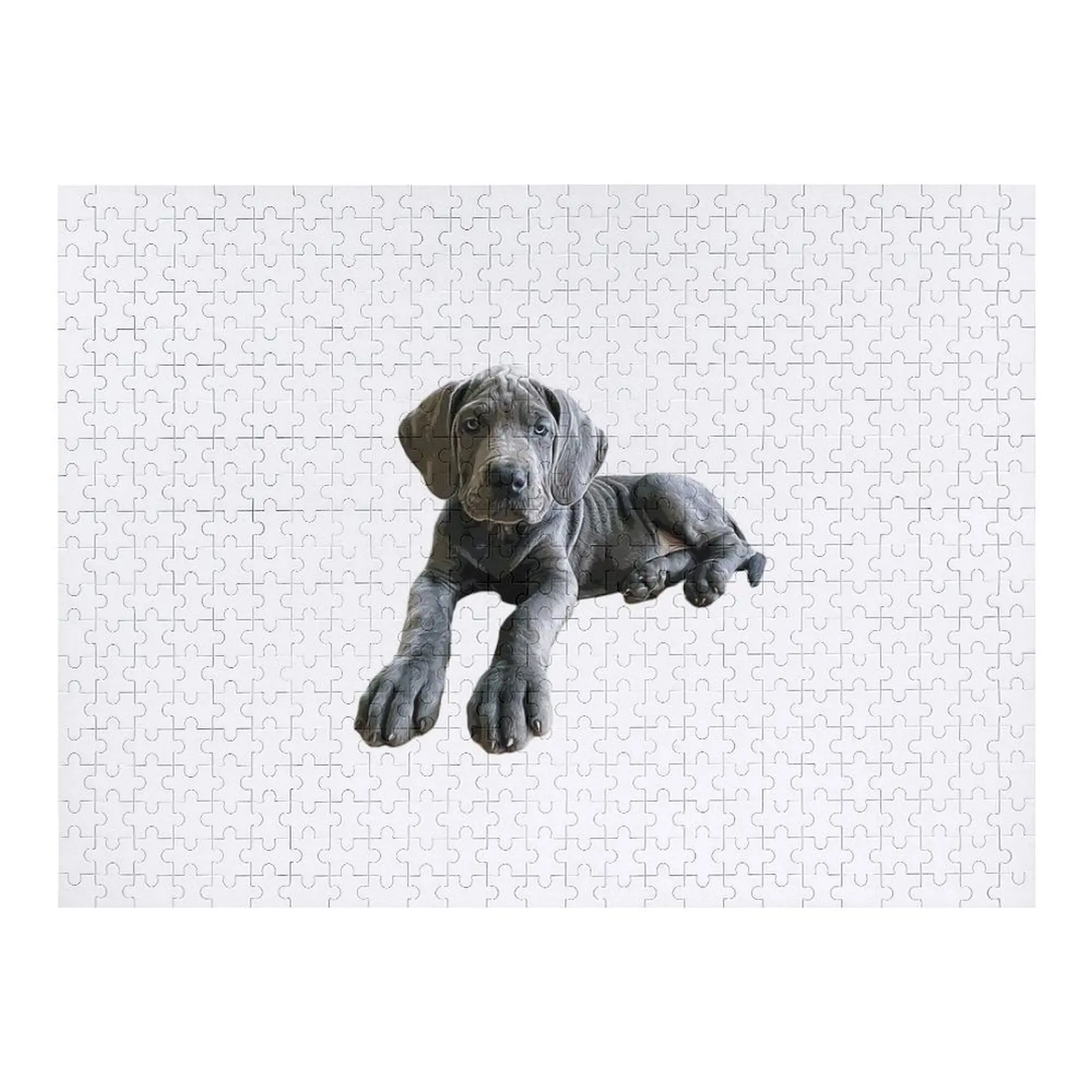 

Great Dane Blue Puppy Dog Jigsaw Puzzle Christmas Toys Customized Toys For Kids Personalised Name Woods For Adults Puzzle