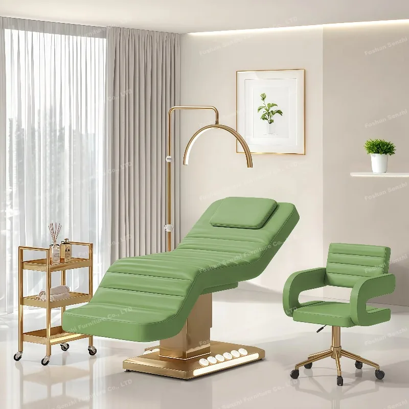 3 Motor Stainless Steel Base Heating Electric Treatment Beauty Salon Bed Spa Facial Massage Bed