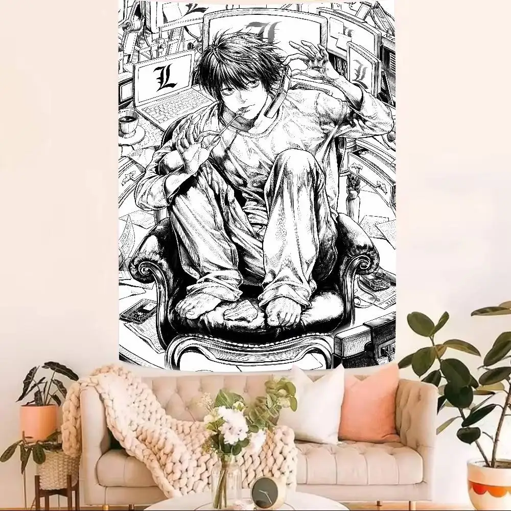 Pretty Kawaii Hot Misa D-DeathS N-Note Anime Tapestry Decoration Bedroom Dormitory Background Cloth Living Room Club Tapestry