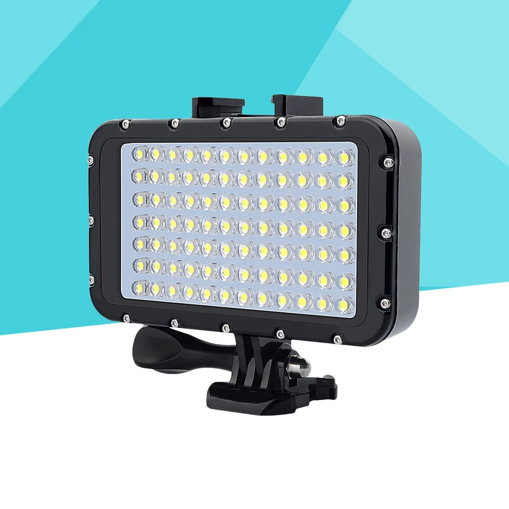 50m/ 164ft Waterproof Rechargeable Dimmable Underwater Lights Diving Lights LED Video Lights 84 LED 5000lm for SLR Cameras