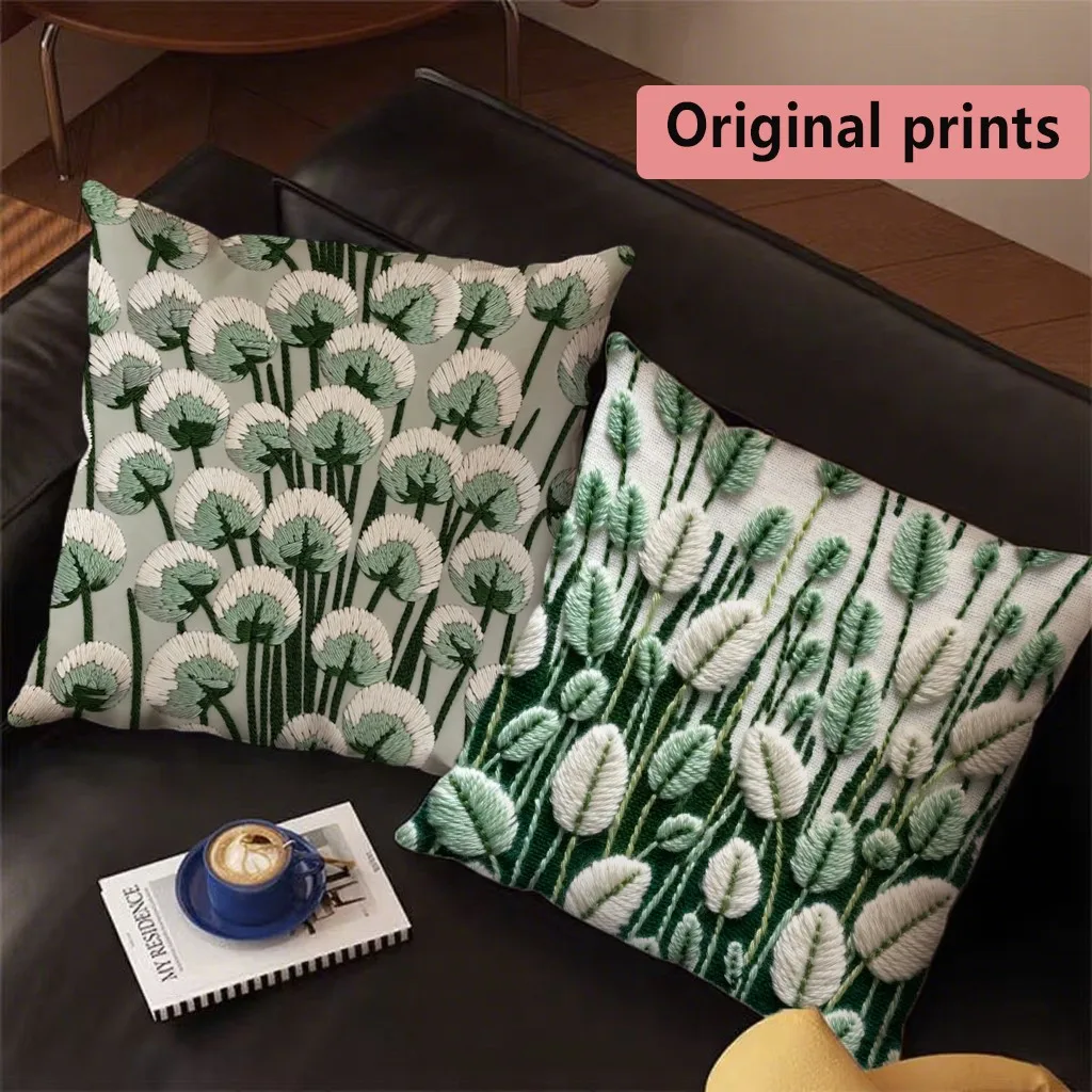 Botanical Original Print Cushion Covers Pattern Cushion Cover Suitable for Sofa Bedroom Car Pillow Cover