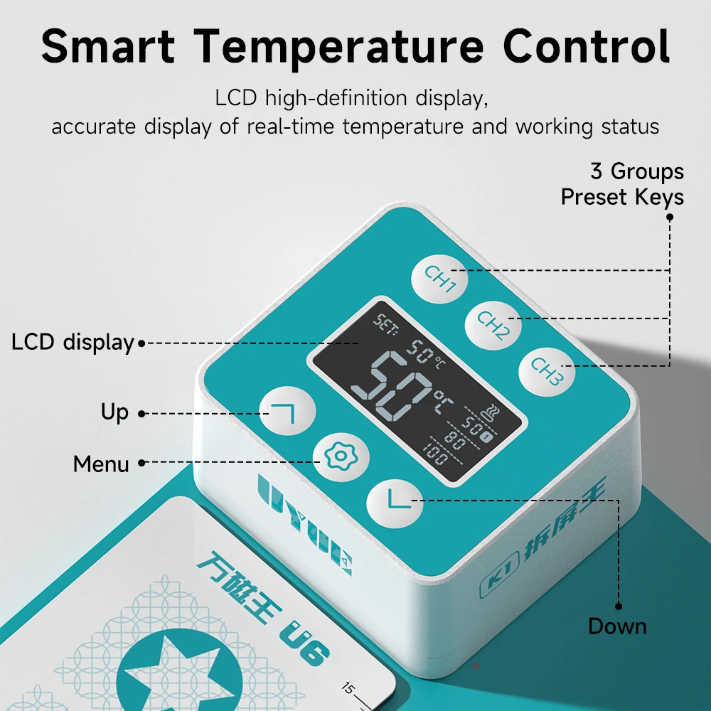 UYUE K1 K2 LCD Screen Separator 12inch/15 inch Pre-heating Pad for Mobile Phone Disassembly Repair Tool